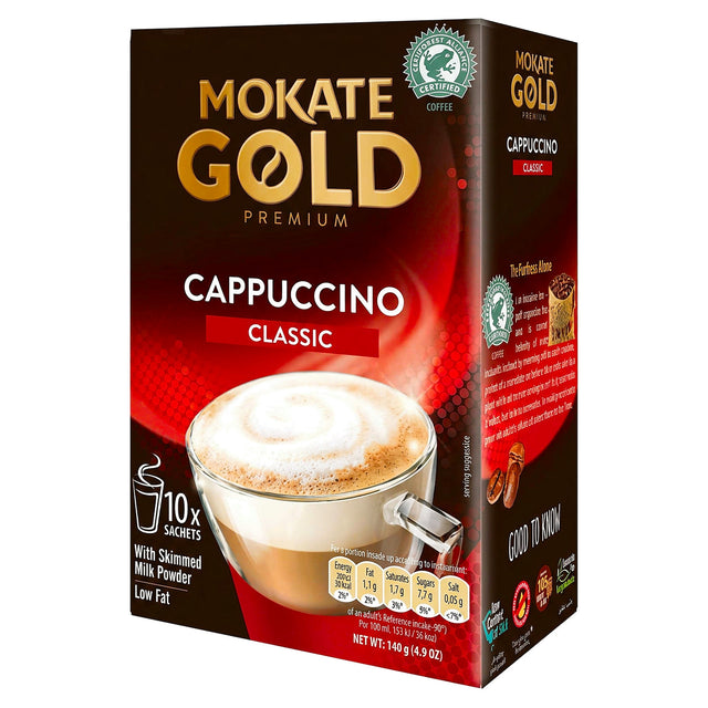 Mokate Gold Premium Coffee Cappuccino 10Pk 150G