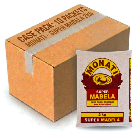 Monati Super Mabela - Puregrain Sorghum (Fine) 2KG (Case of 10)