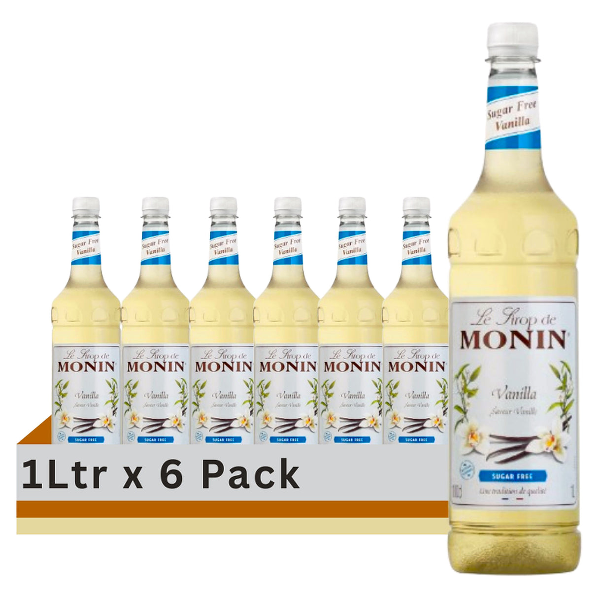 Monin Vanilla Sugar Free 1Ltr (Case of 6)