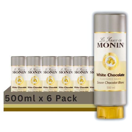 Monin White Chocolate Sauce 500Ml (Case of 6)