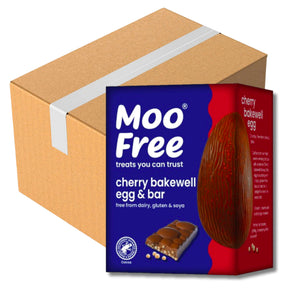 Moo Free Cherry Bakewell Egg And Bar 135G (Case of 4)