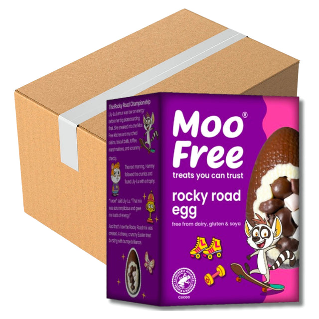 Moo Free Rocky Road Easter Egg 85G (Case of 6)