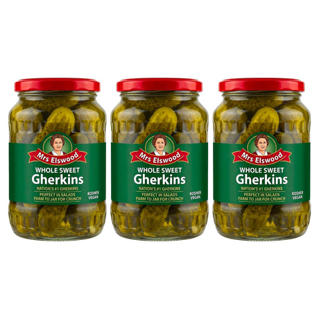 Mrs Elswood	Whole Sweet Cucumbers - Gherkins 670G