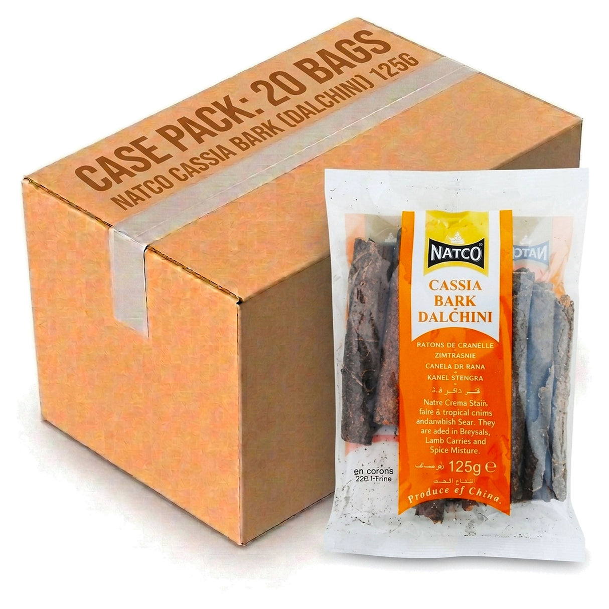 Natco Cassia Bark (Dalchini) 125G (Case of 20)