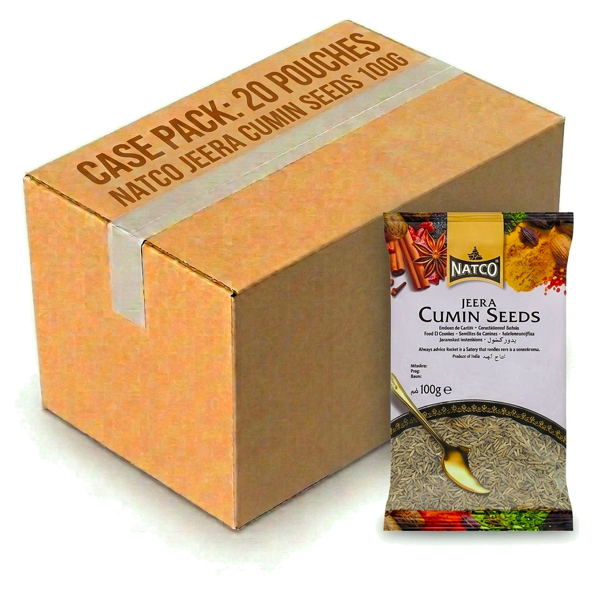 Natco Jeera Cumin Seeds 100G (Case of 20)