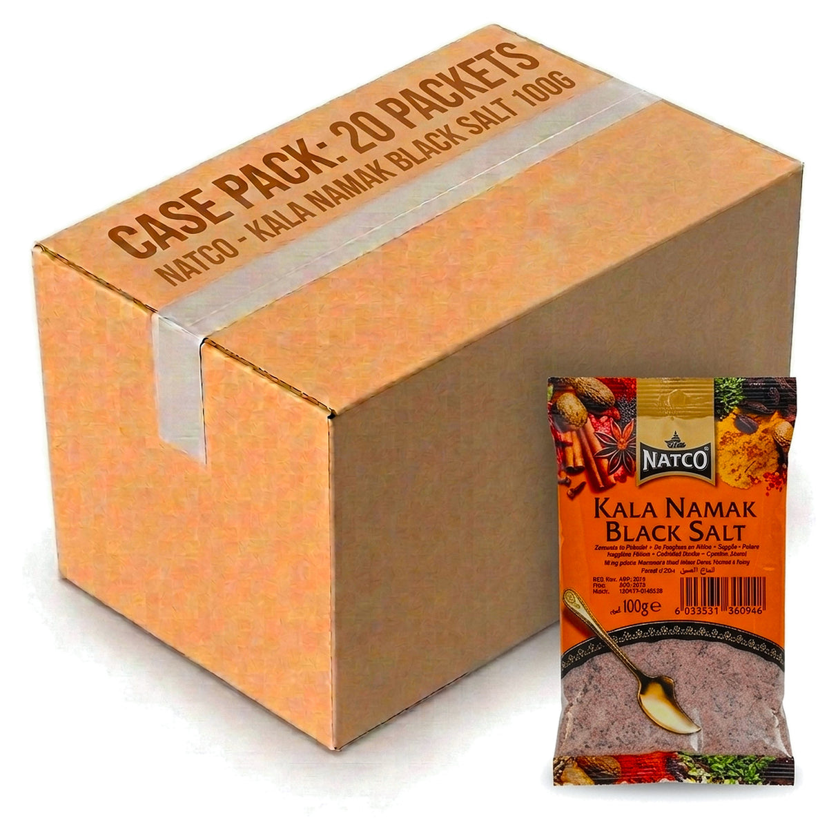 Natco Kala Namak Black Salt 100G (Case of 20)