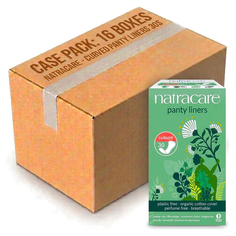 Natracare Curved Panty Liners 30s (Case of 16)