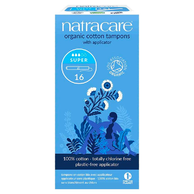 Natracare Organic Super Applicator Tampons 16s