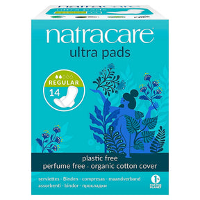Natracare Regular Ultra Pads With Wings 14s