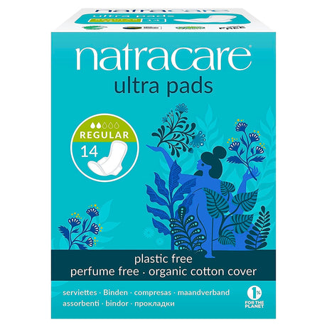 Natracare Regular Ultra Pads With Wings 14s