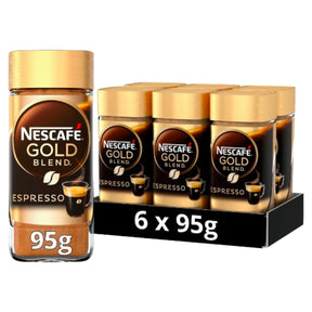 Nescafe Gold Blend Espresso Instant Coffee 95G (Case of 6)