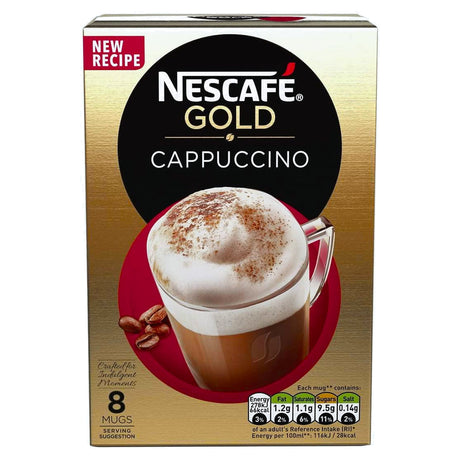 Nescafe Gold Cappuccino Instant Coffee 8 Sachets