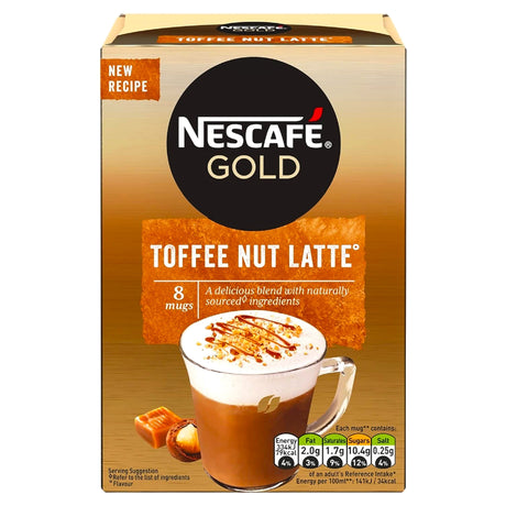 Nescafe Gold Toffee Nut Latte 8 Sachets