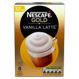 Nescafe Gold Vanilla Latte Instant Coffee, 8 Sachets