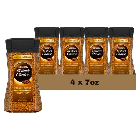 Nescafe Taster's Choice French Roast Glass 7oz (Case of 4)