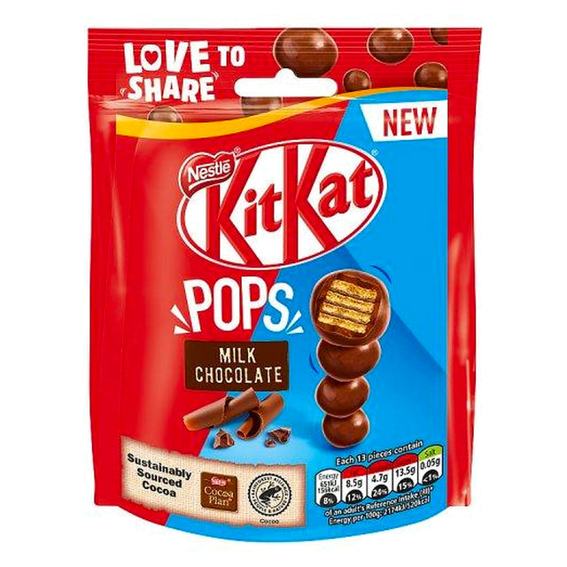 Nestle Kit Kat Pops Milk Chocolate Pouch 100G