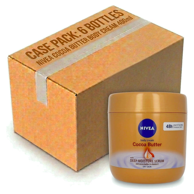Nivea Cocoa Butter Body Cream 400ML (Case of 6)