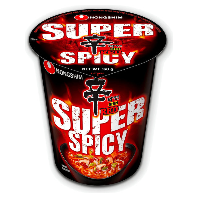 Nongshim Red Super Spicy Noodles (Cup) 68G