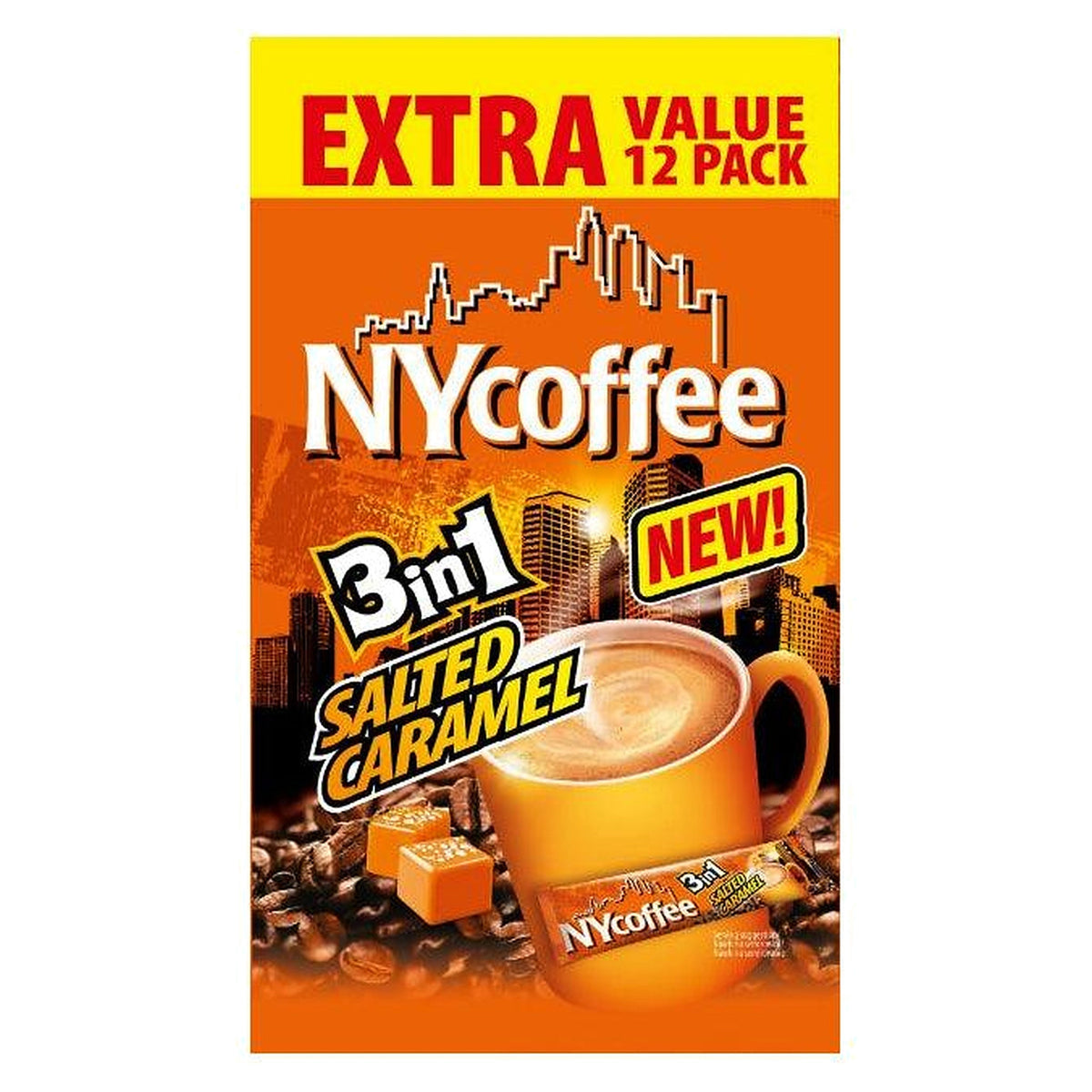Ny 3 In 1 Salted Caramel Coffee 12 Pack 12Pk