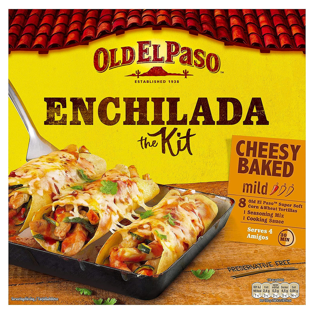 Old El Paso Enchilada Kit Cheesy Baked 663G