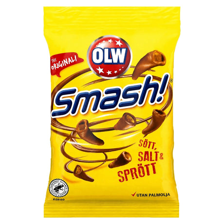 OLW Smash Chocolate Covered Corn Snacks 100G