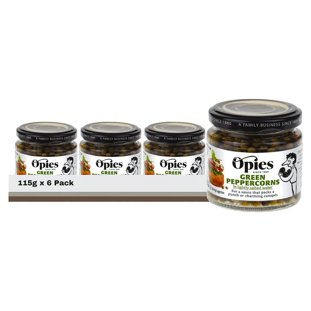 Opies Green Peppercorns In Brine 115G (Case of 6)