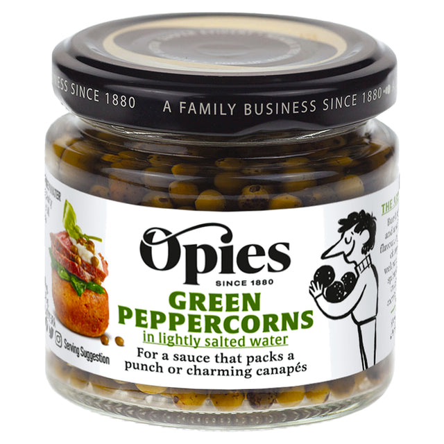 Opies Green Peppercorns In Brine 115G