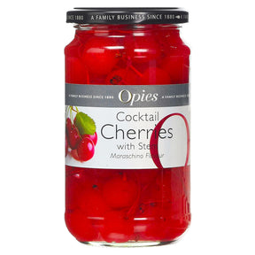 Opies Red Cocktail Cherries with Stem 500G