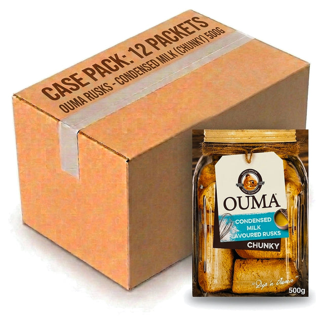 Ouma Rusks - Condensed Milk (Chunky) 500G (Case of 12)
