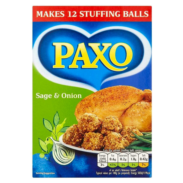 Paxo Sage And Onion Stuffing 170G