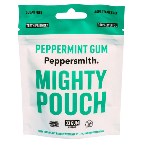 Peppersmith Pouch Peppermint Dental Chewing Gum 33 Gums (50G)