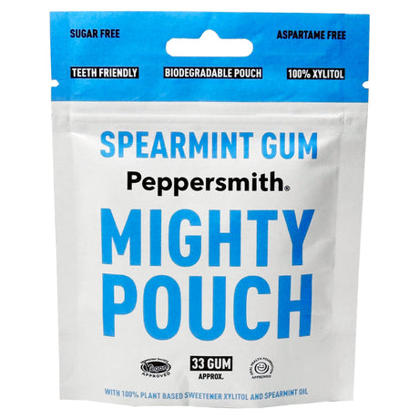 Peppersmith Pouch Spearmint Dental Chewing Gum 33 Gums (50G)