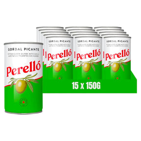 Perello Gordal Pitted Olives Tin 150G (Case of 15)