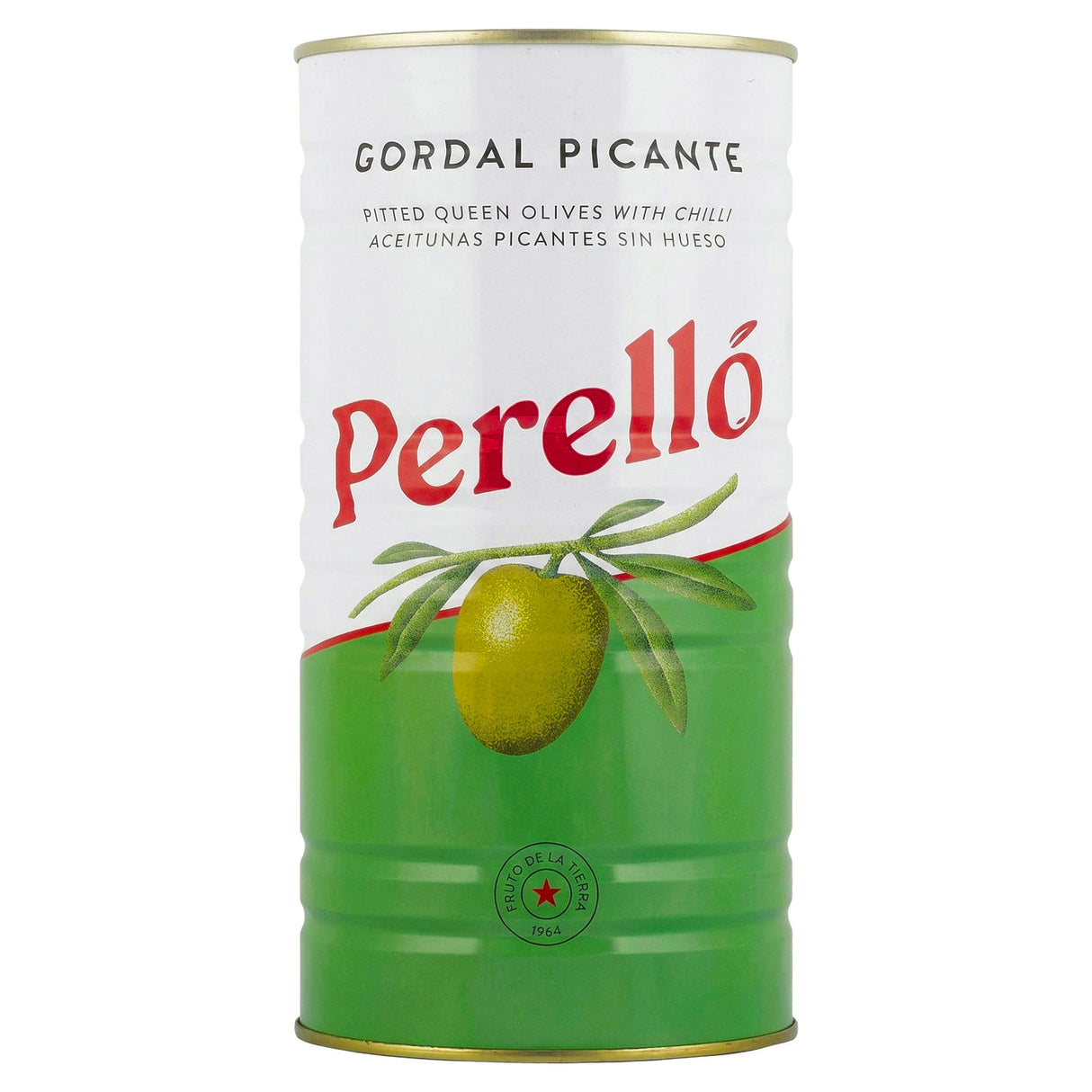 Perello Gordal Pitted Picante Olives 600G