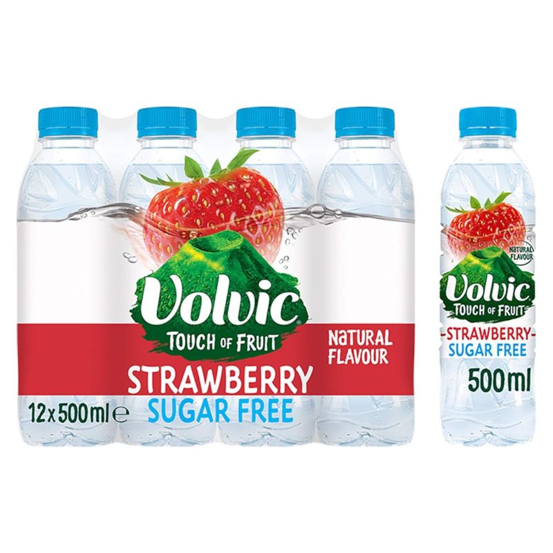 Volvic Touch of Fruit Strawberry Sugar Free 500ML (Case of 12)