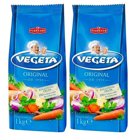 Podravka Vegeta 1kg Croatian All Purpose Seasoning Blend Premium Pack of 2