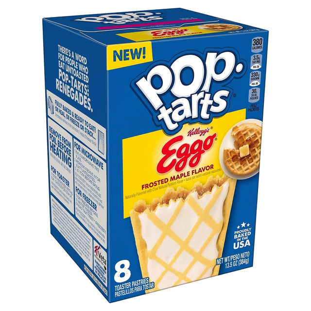 Pop Tarts Eggo Frosted Maple 13.5Oz (384G)