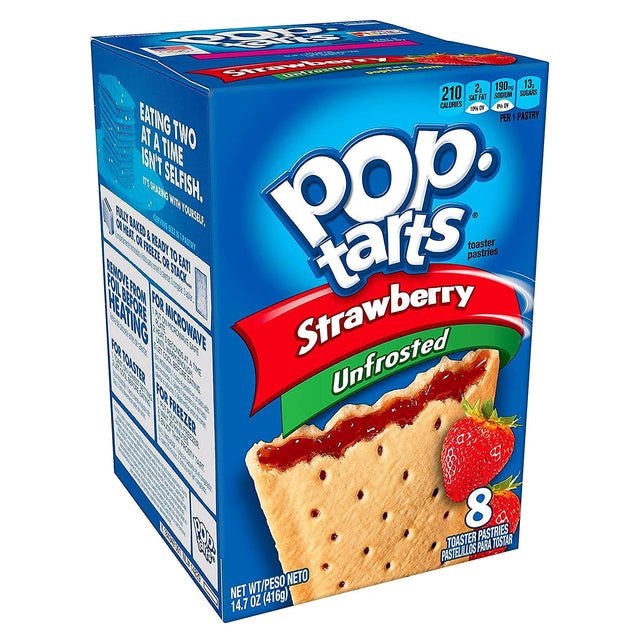 Pop Tarts UnFrosted Strawberry 13.5Oz