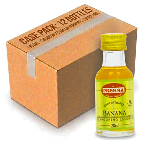 Preema Banana Flavouring Essence 28ML (Case of 12)