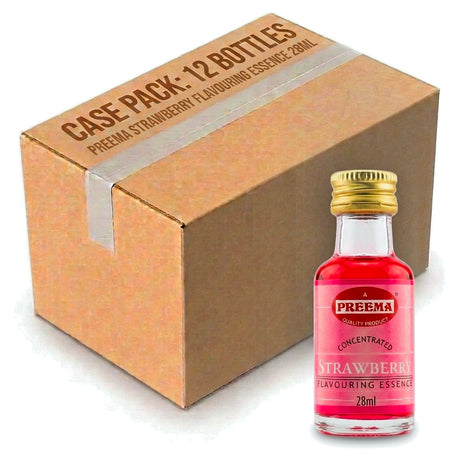 Preema Strawberry Flavouring Essence 28ML (Case of 12)