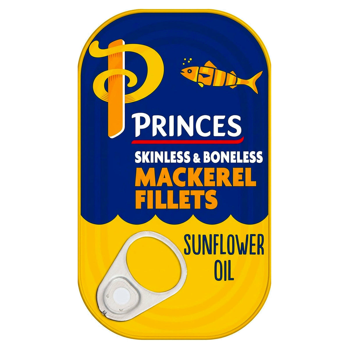 Princes Mackerel Fillets in Sunflower Oil Tin 125G