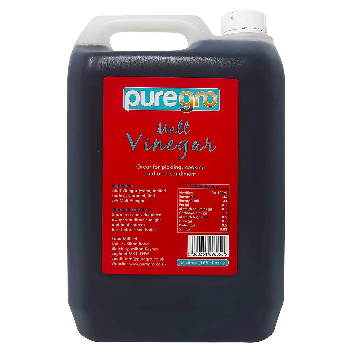 Puregro Malt Vinegar 5ltr (1.69 Fl.Oz)