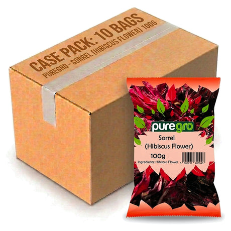 Puregro Sorrel (Hibiscus Flower) 100G (Case of 10)