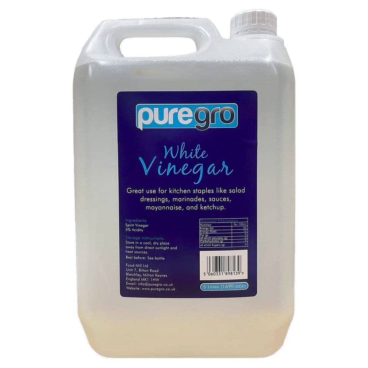 Puregro White Vinegar 5ltr
