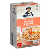 Quaker Instant Oatmeal Peaches & Cream 10.5Oz