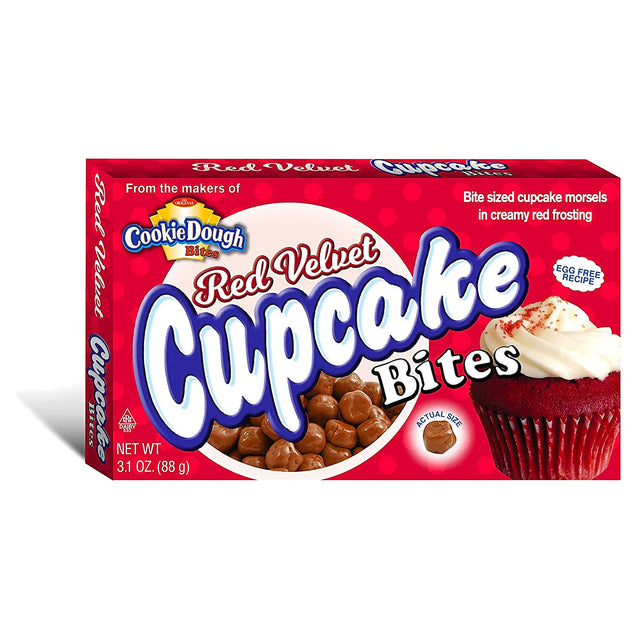 Cookie Dough Bites Red Velvet Cupcake Bites 3.1Oz