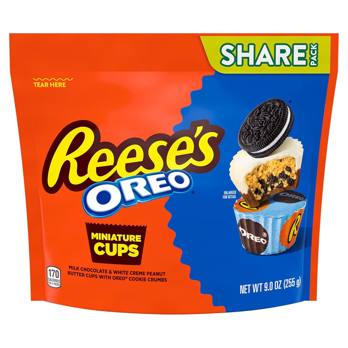 Reese's Peanut Butter Miniature Cups With Oreo Share Pack 255G
