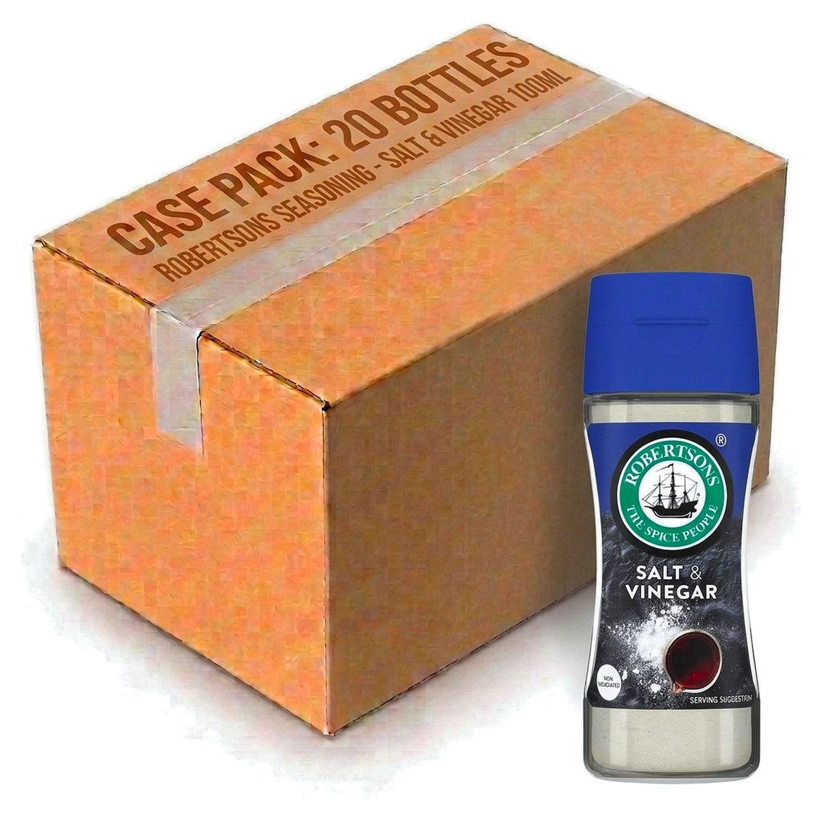Robertsons Spice Bottles - Salt & Vinegar 103g/100ml (Case of 20)