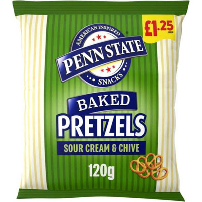 Penn State Sour Cream & Chive Pretzels 120G (Case of 14)