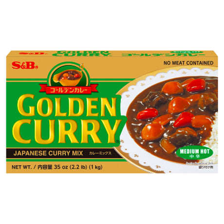S&B Golden Curry Medium Hot 1KG